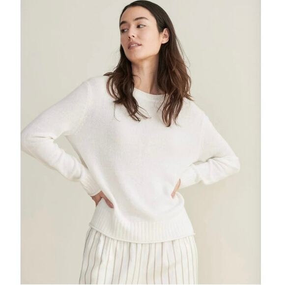 Jenni Kayne Everyday Sweater Wool Cashmere Blend Size S Quiet Luxury Old Money - Picture 1 of 11